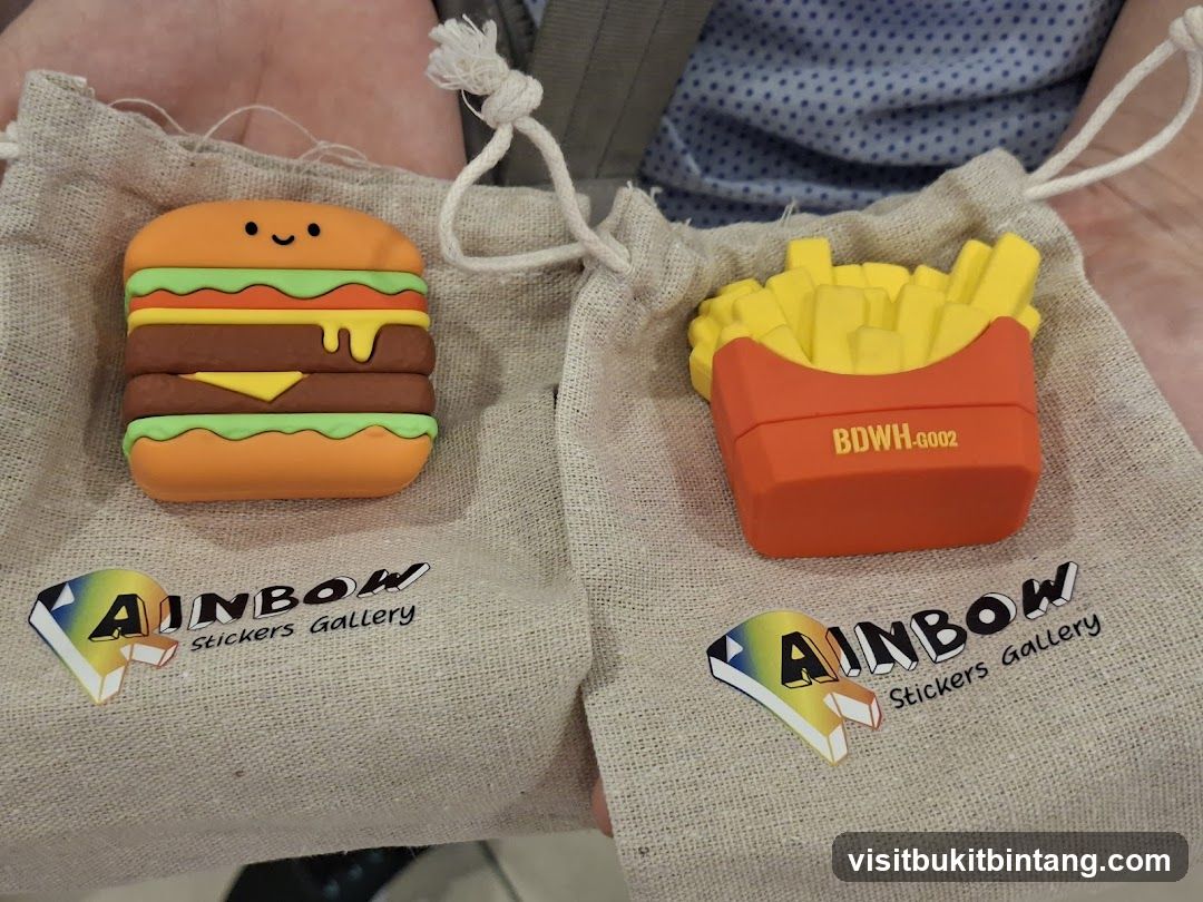 Burger and Fries Erasers