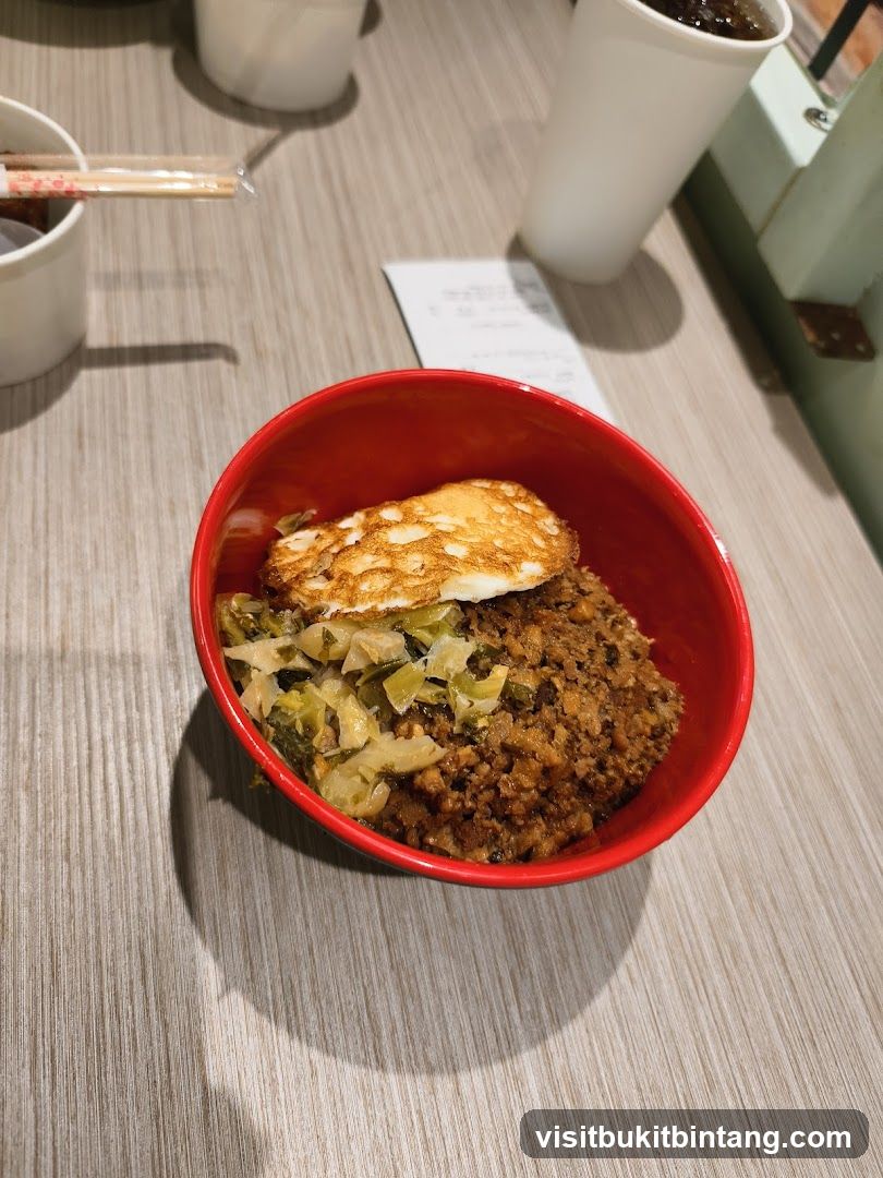 Minced Pork Rice Bowl with Fried Egg