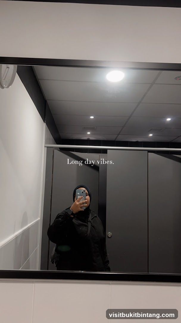 Selfie in a restroom