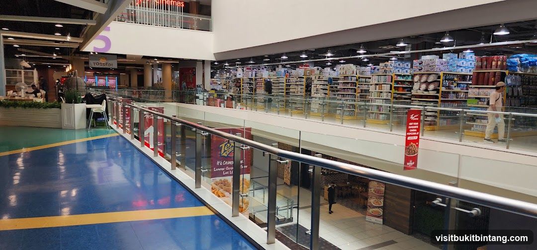 Interior of a multi-level shopping mall