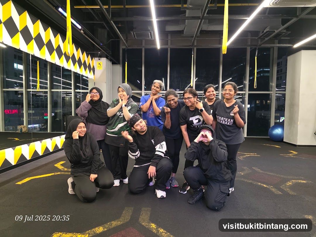 Group Posing in Gym