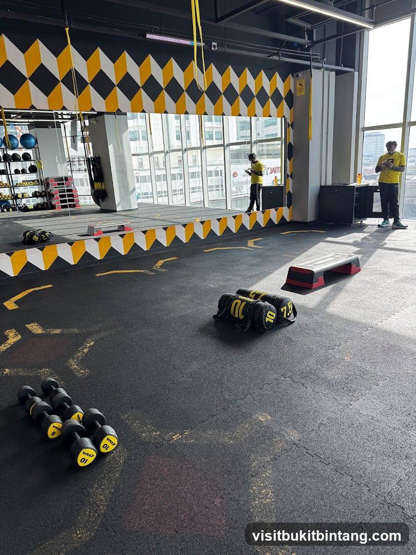 Gym Interior with Equipment