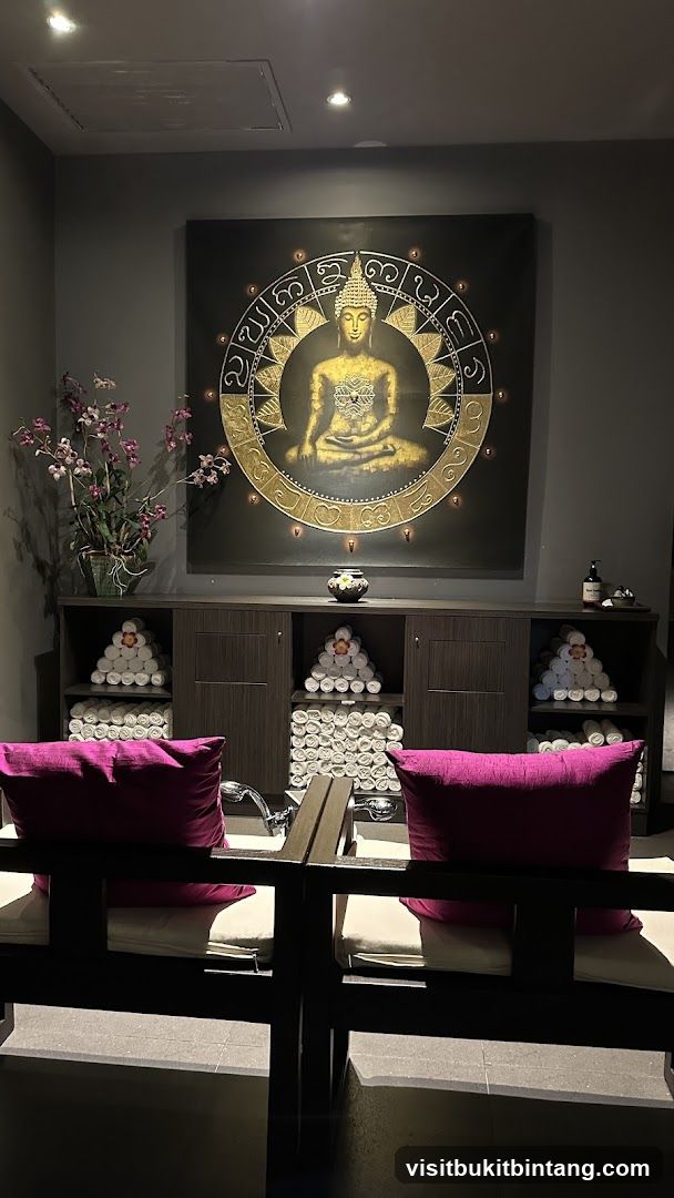 Spa Room with Buddha Artwork