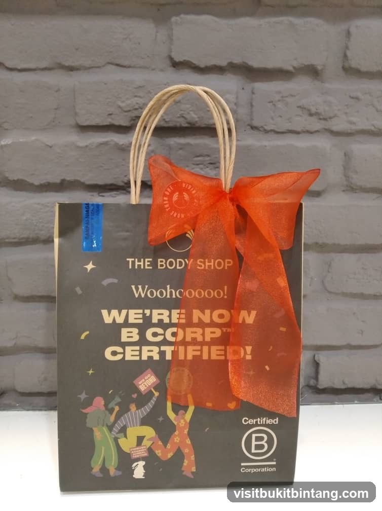 The Body Shop B Corp Certified Bag
