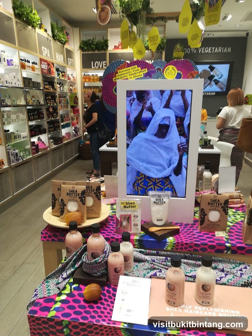 The Body Shop Shea Butter Display