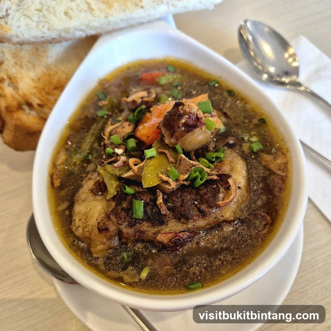 Oxtail Soup with Toast