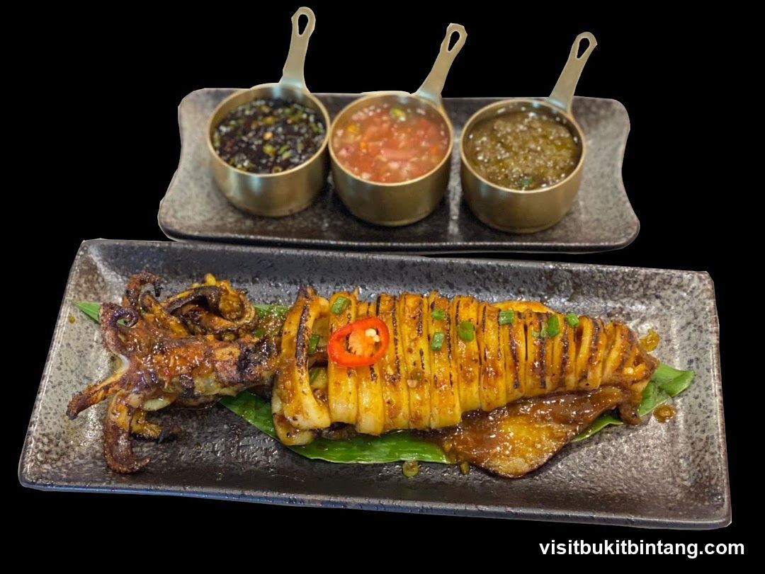 Grilled Squid with Sauces