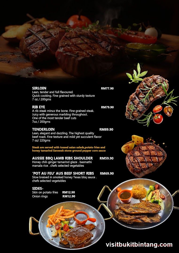 Steak Menu