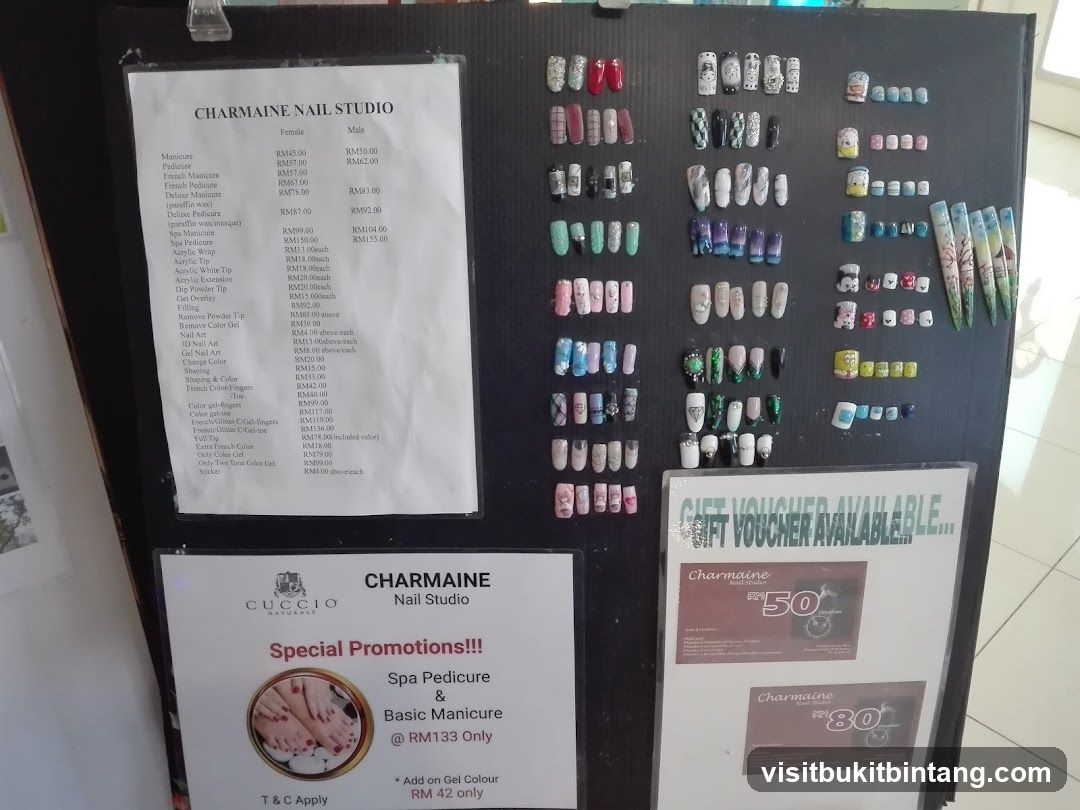Charmaine Nail Studio Price List and Promotions