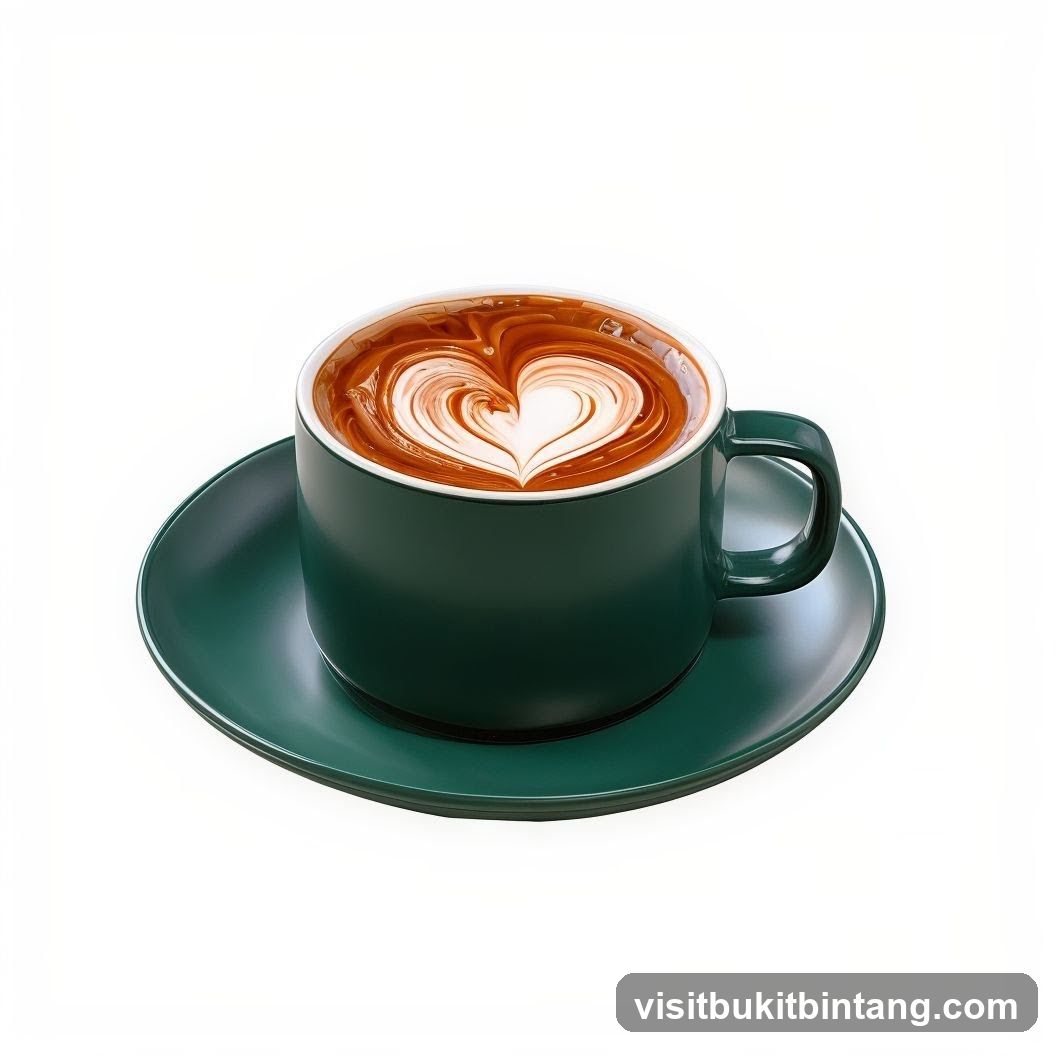 Latte with Heart Art