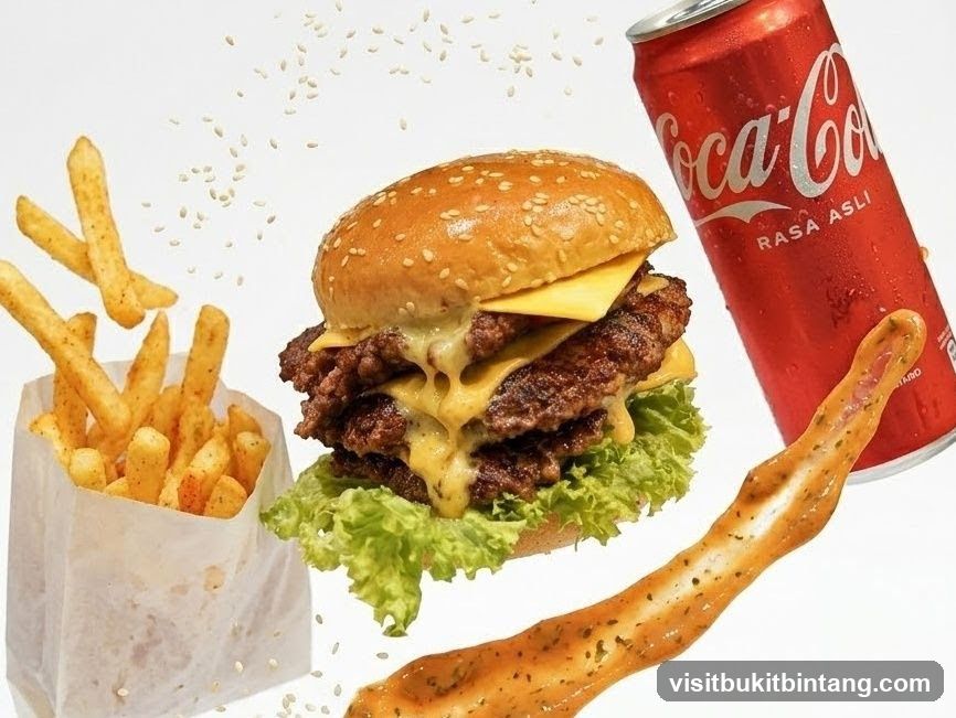Burger, Fries, and Coca-Cola
