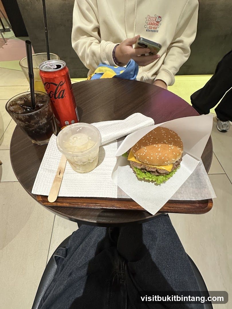 Burger and Drinks