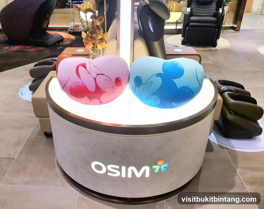OSIM Display with Disney Themed Pillows