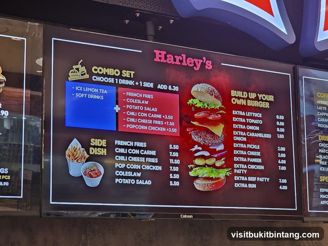 Harley's Menu