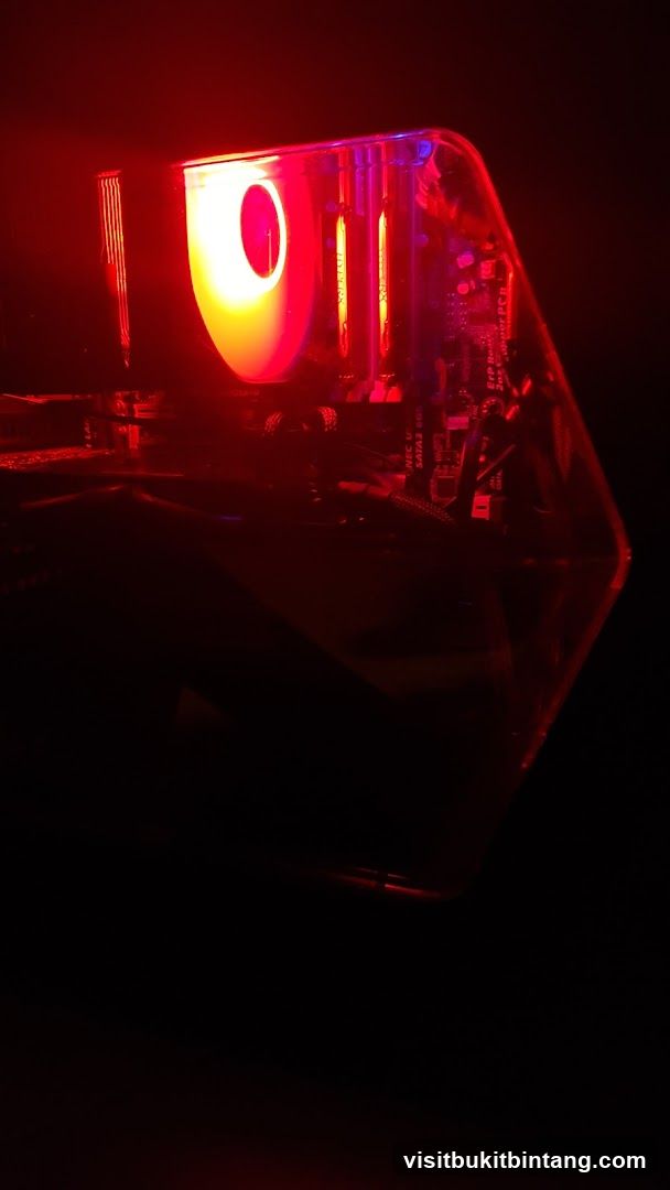 Computer Fan with Red Lighting