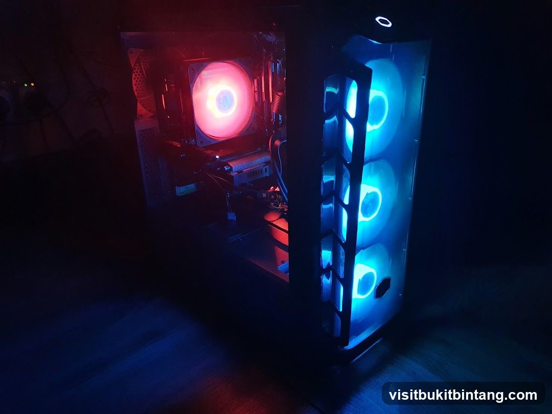 Computer Case with RGB Lighting