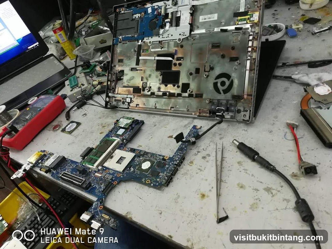 Laptop Repair Workspace
