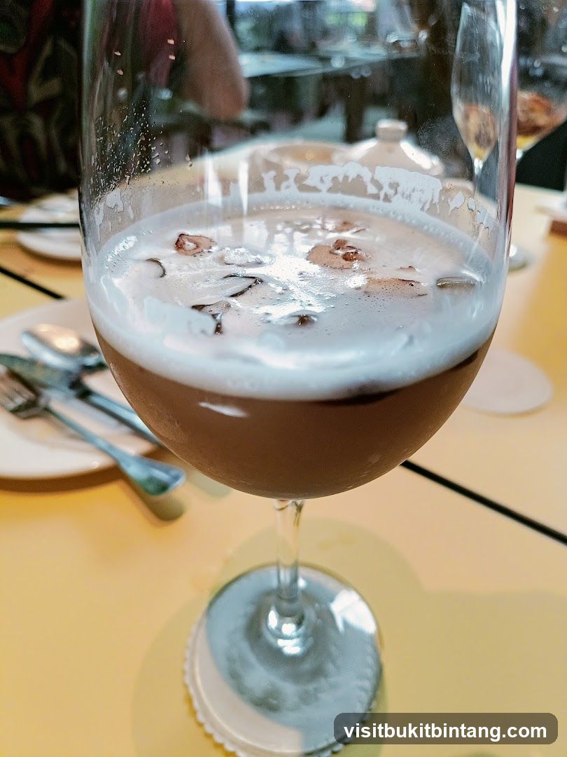 Cocktail with Foam and Garnish