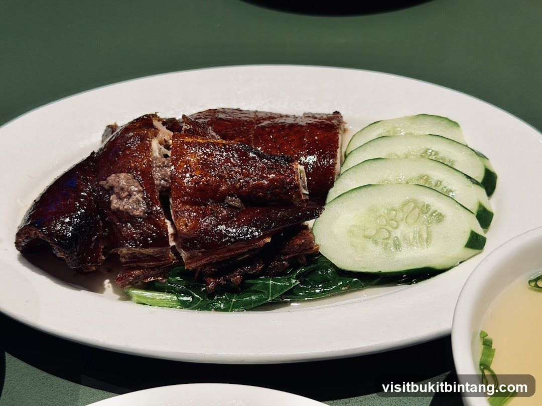 Roast Duck with Cucumbers