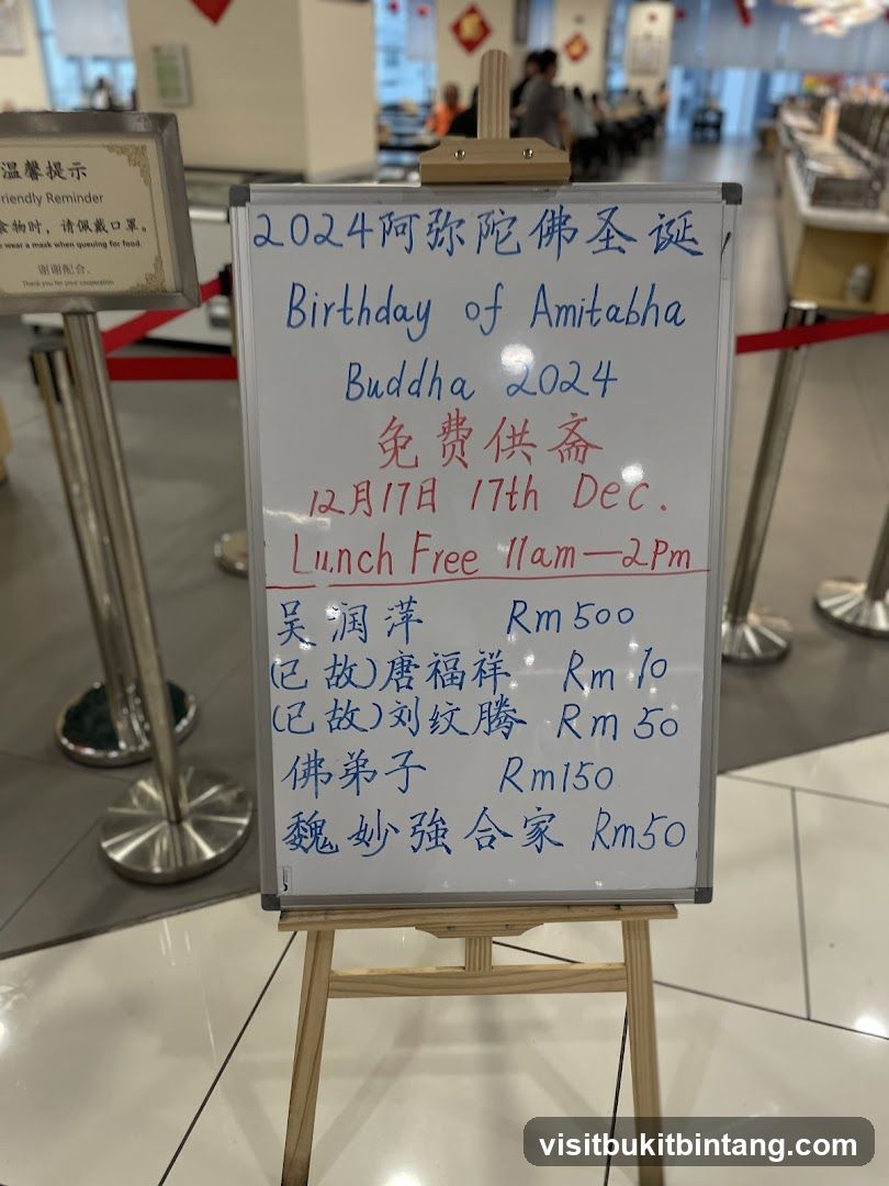 Birthday of Amitabha Buddha 2024 Announcement