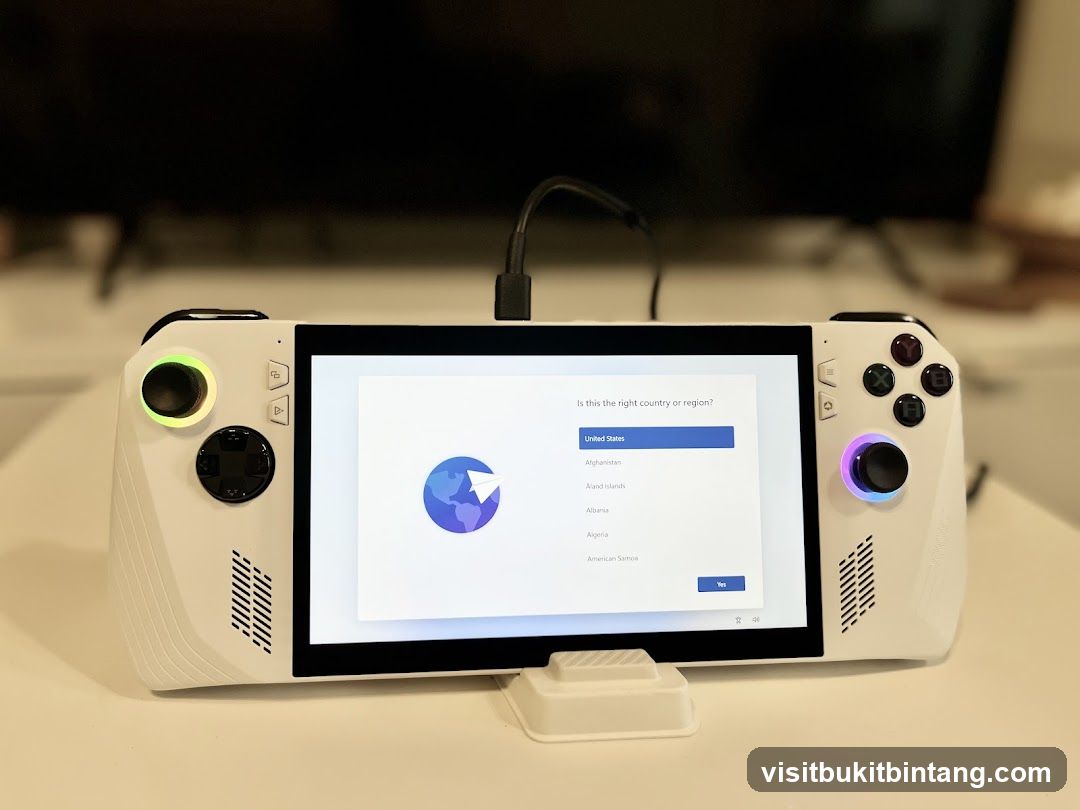 Handheld Gaming Device Setup