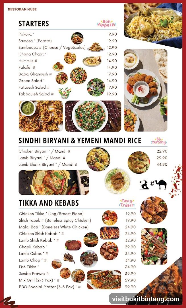 Restoran Muse Menu
