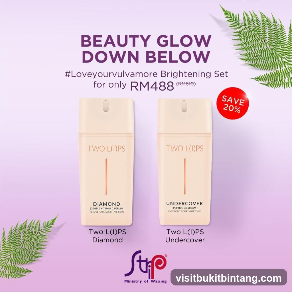 Beauty Glow Down Below Brightening Set
