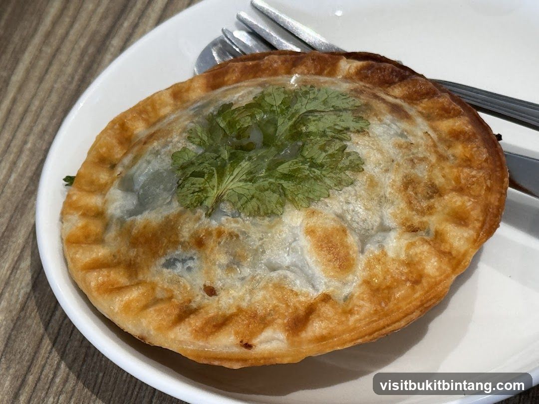 Savory Pie with Garnish