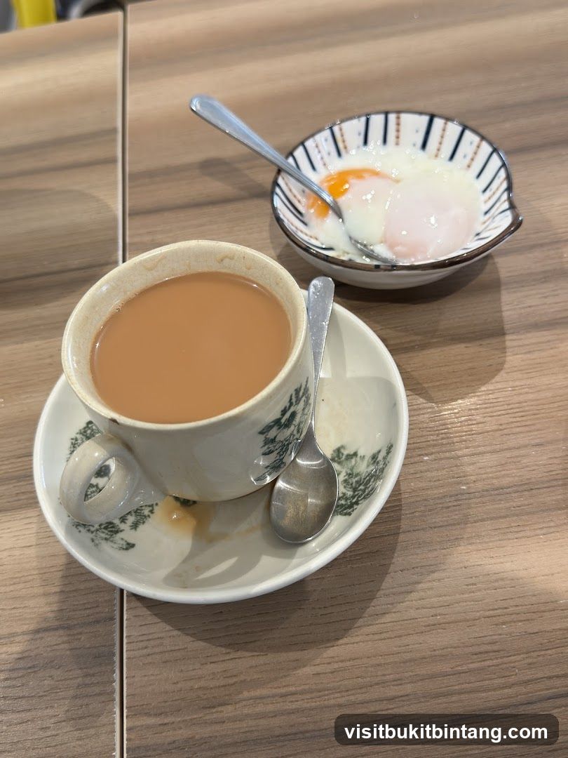 Coffee and soft-boiled eggs