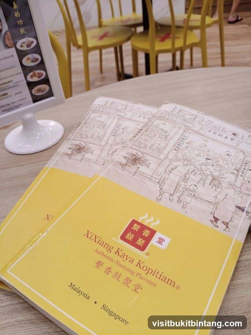 XiXiang Kaya Kopitiam Menu