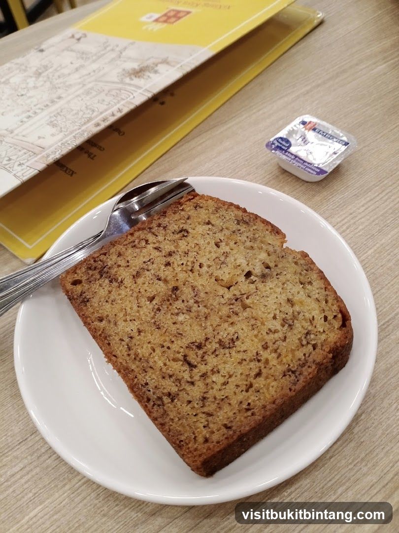 Slice of Banana Bread with Butter
