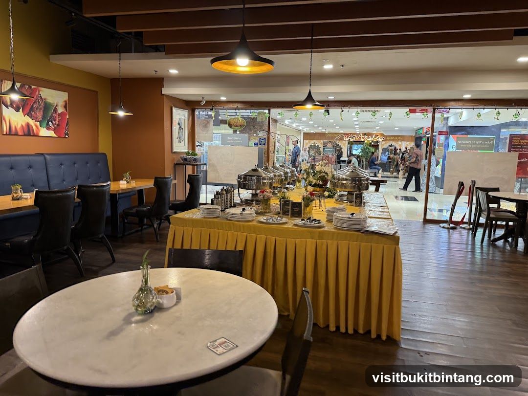 Buffet Setup in Restaurant