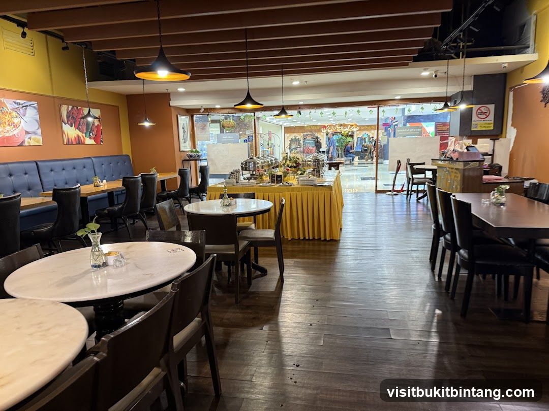Restaurant Interior with Buffet