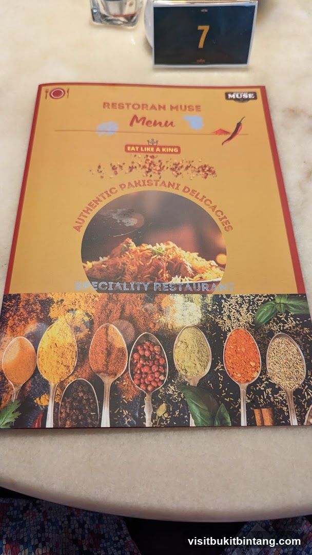 Restoran Muse Menu