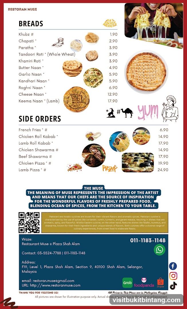 RESTORAN MUSE BREADS & SIDE ORDERS