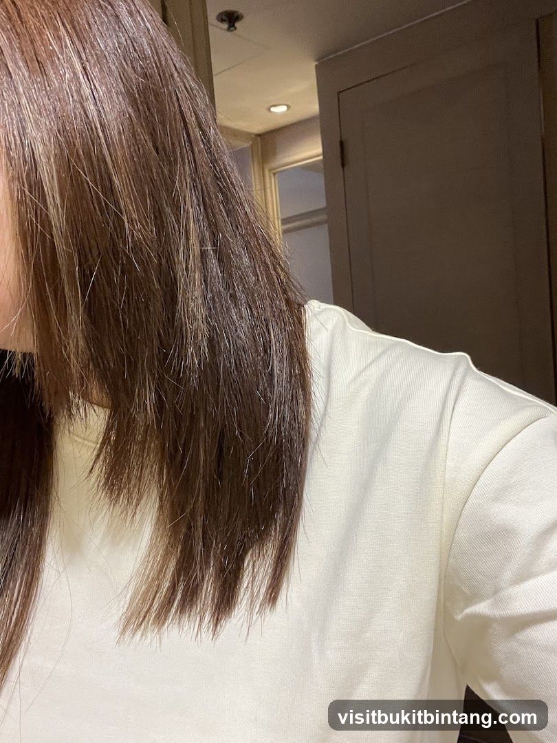 Woman's Hair and Shoulder