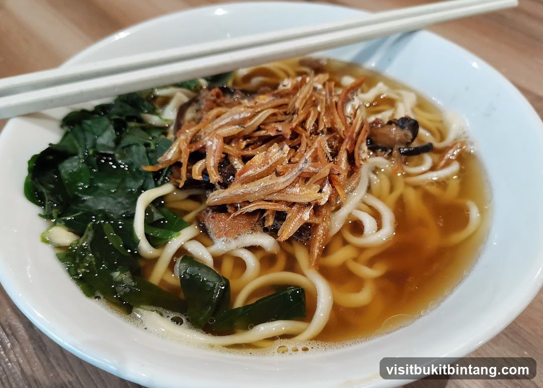 Noodle Soup with Anchovies and Greens