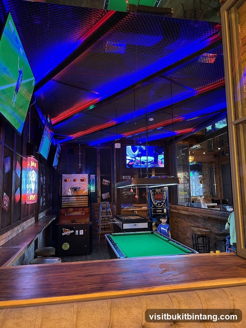 Bar with Pool Table and Games