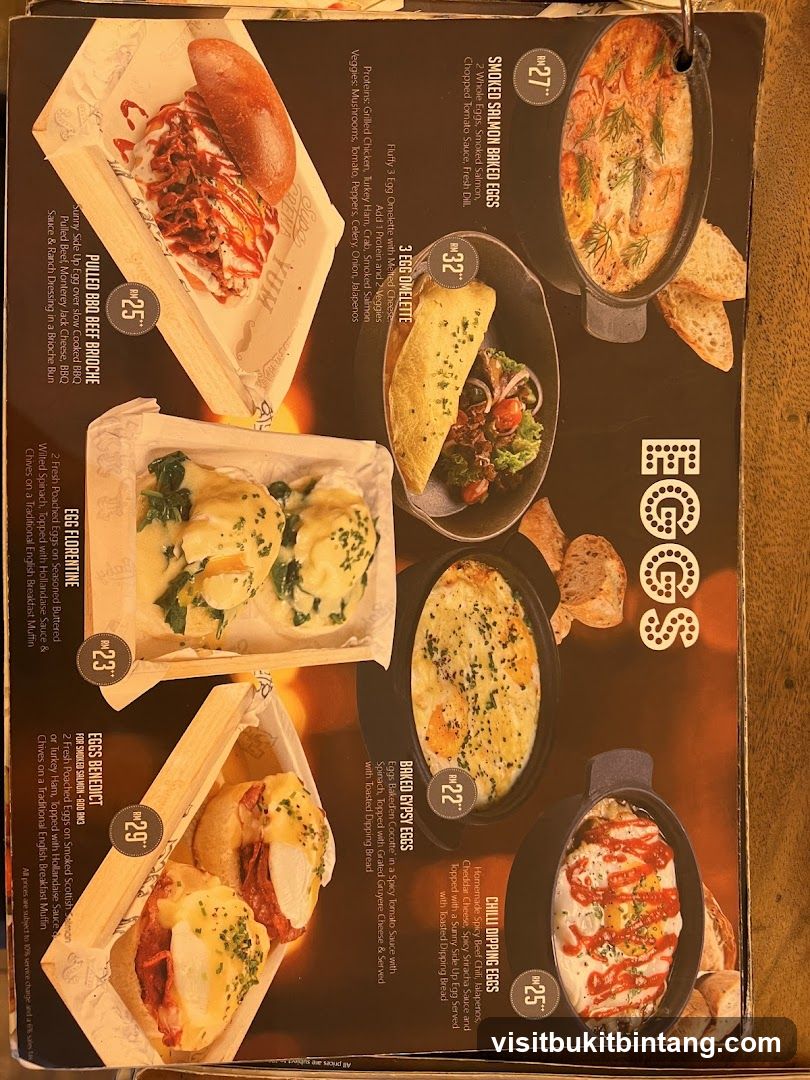 Eggs Menu