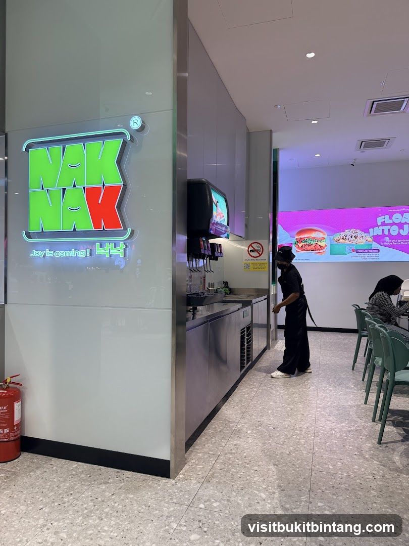 Restaurant Interior with Neon Signage