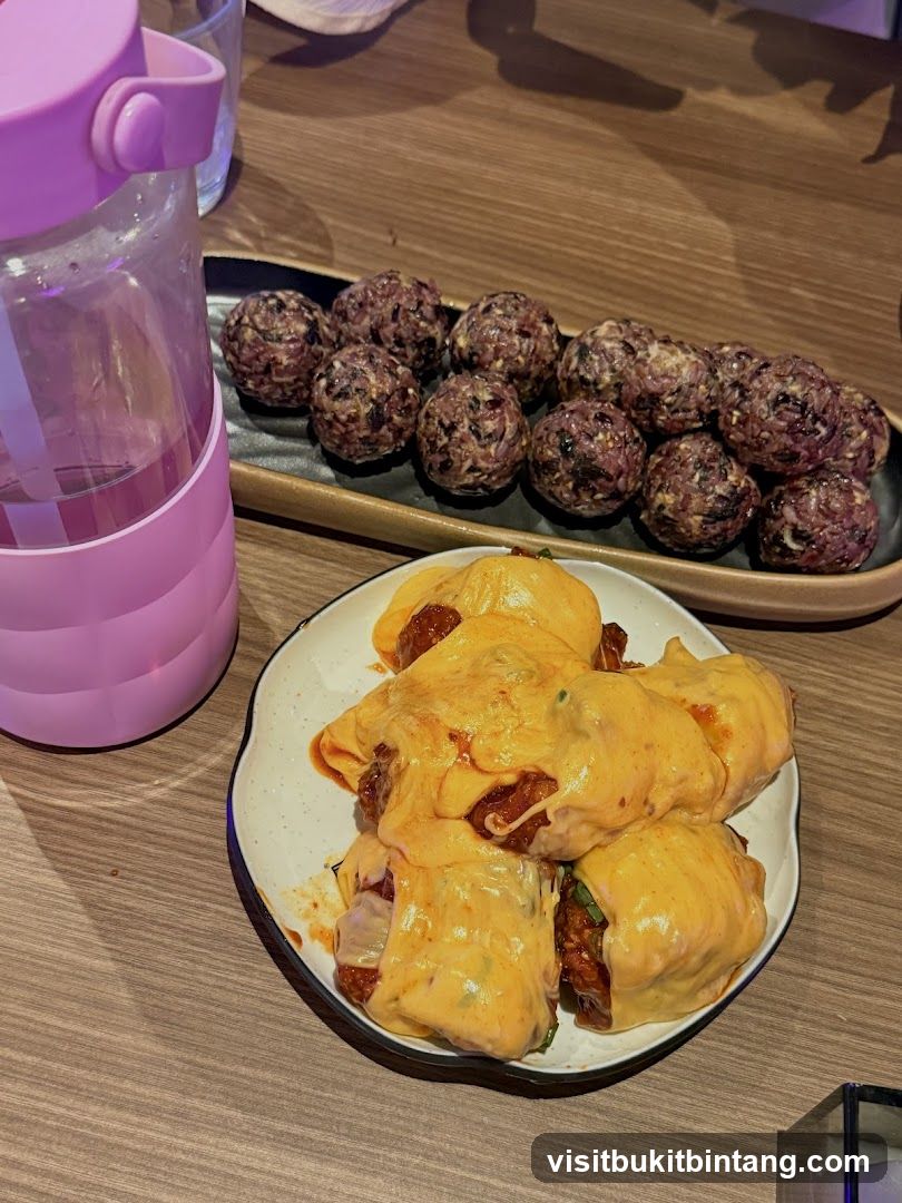 Food on a table