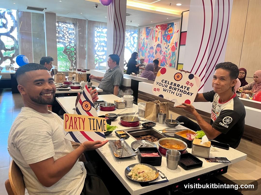 Birthday Celebration at a Restaurant