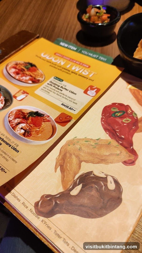 UDON TWIST Menu