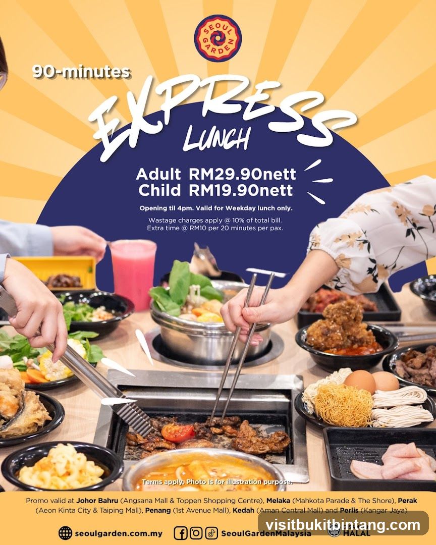 Seoul Garden Express Lunch Promotion