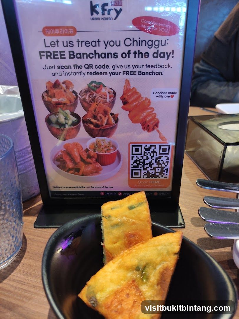 Kfry Free Banchan Promotion