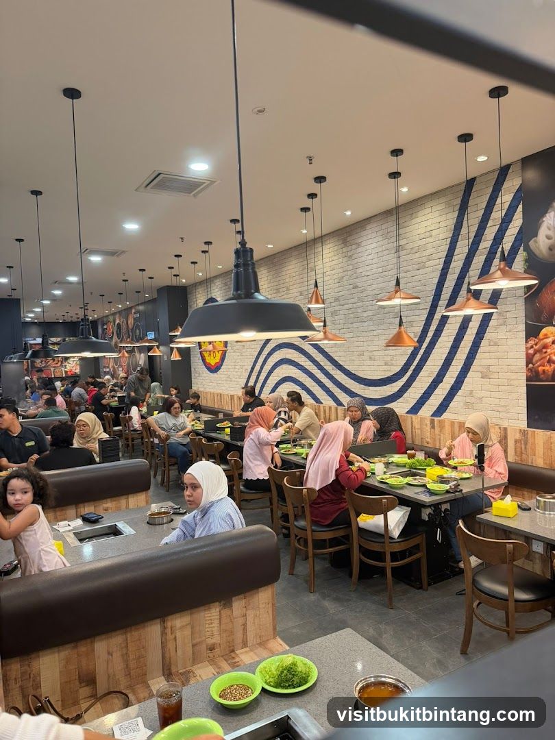 Restaurant Interior with Diners
