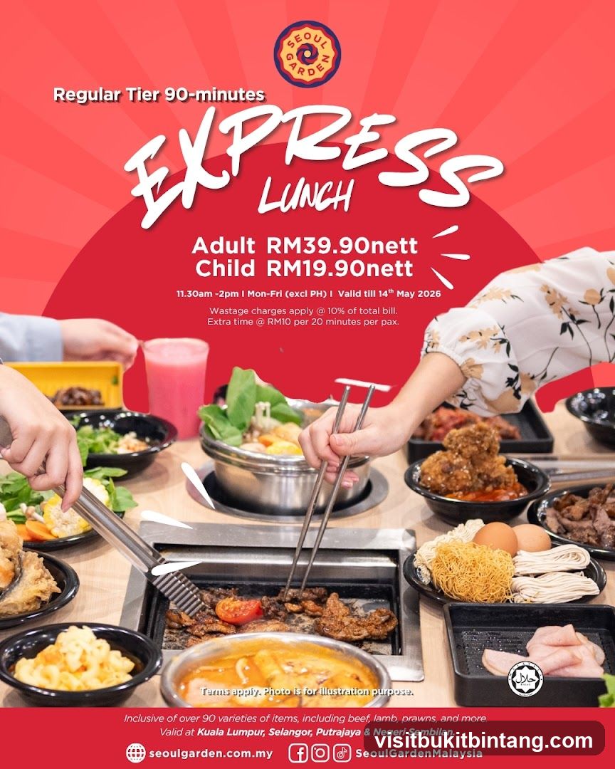Seoul Garden Express Lunch Promotion