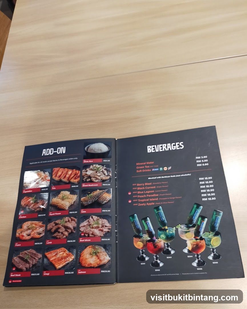 ADD-ON and BEVERAGES
