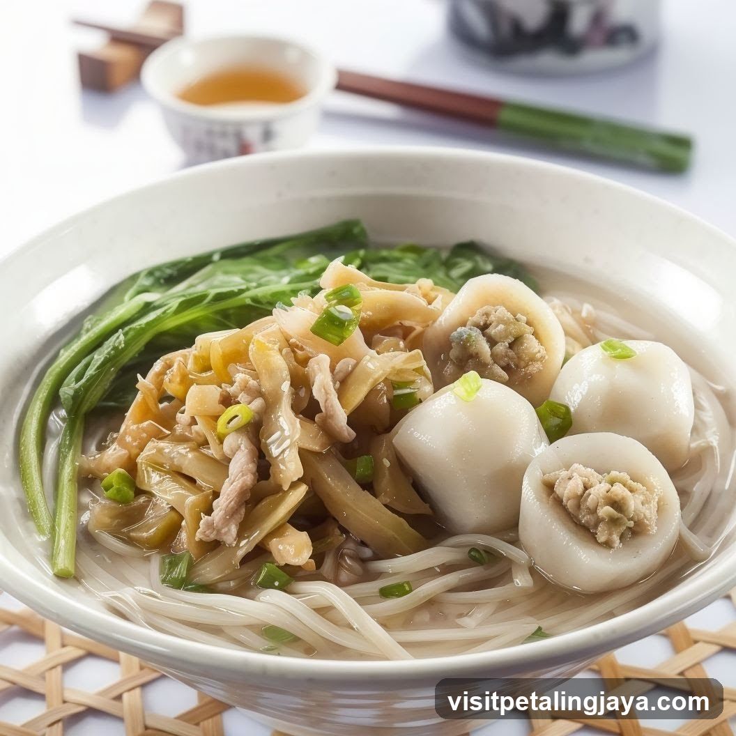 Noodle Soup with Dumplings