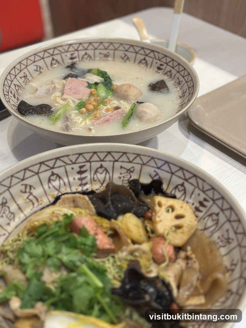 Two Bowls of Noodle Soup
